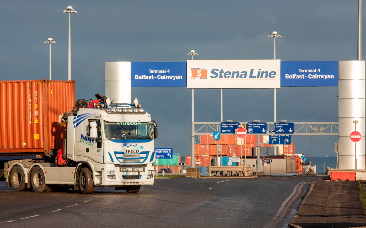 lorries-at-Belfast-port